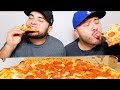 CHEESY PEPPERONI PIZZA + RANCH MUKBANG w my BRO-IN-LAW