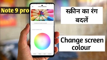 🌈How To Fix Colour Inversion In redmi note 9 pro change colour schemes Thik Kare Colour Correction