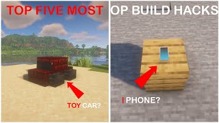 TOP 5 MOST AMAZING MINECRAFT BUILD HACKS|MINECRAFT|KILLERPLAYZ