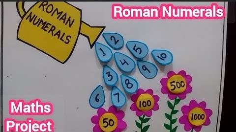 Roman Numerals project | Roman Numerals Working Model | Maths TLM for primary school #mathstlm