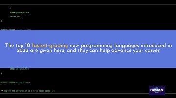 Top 10 Fastest Growing Programming Languages in the New Year