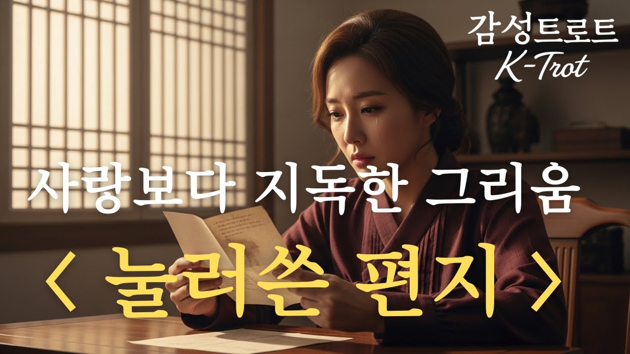 2025 감성트로트 ㅣ 눌러 쓴 편지… 말하지 못한 밤들이 쌓였습니다 🌧️🕯️