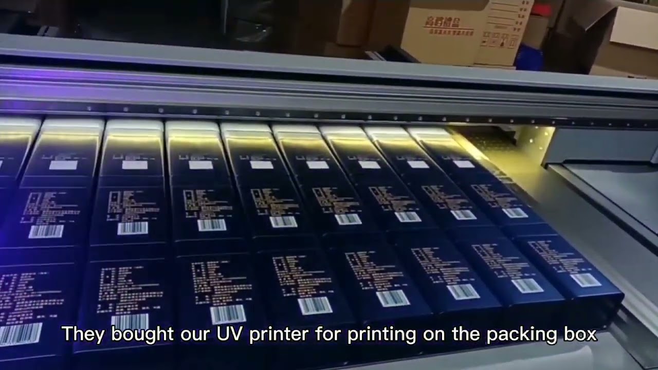 Digital flatbed  uv printing machine for packing box