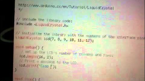 arduino basics lcd hello world