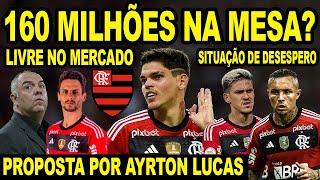 Ayrton Lucas terá passe fixado em € 10 milhões no Flamengo
