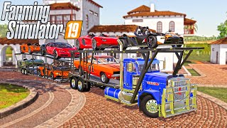 LUXURY MILLIONAIRE CAR DELIVERY $10,000,000 IN CARS | (ROLEPLAY) FARMING SIMULATOR 2019