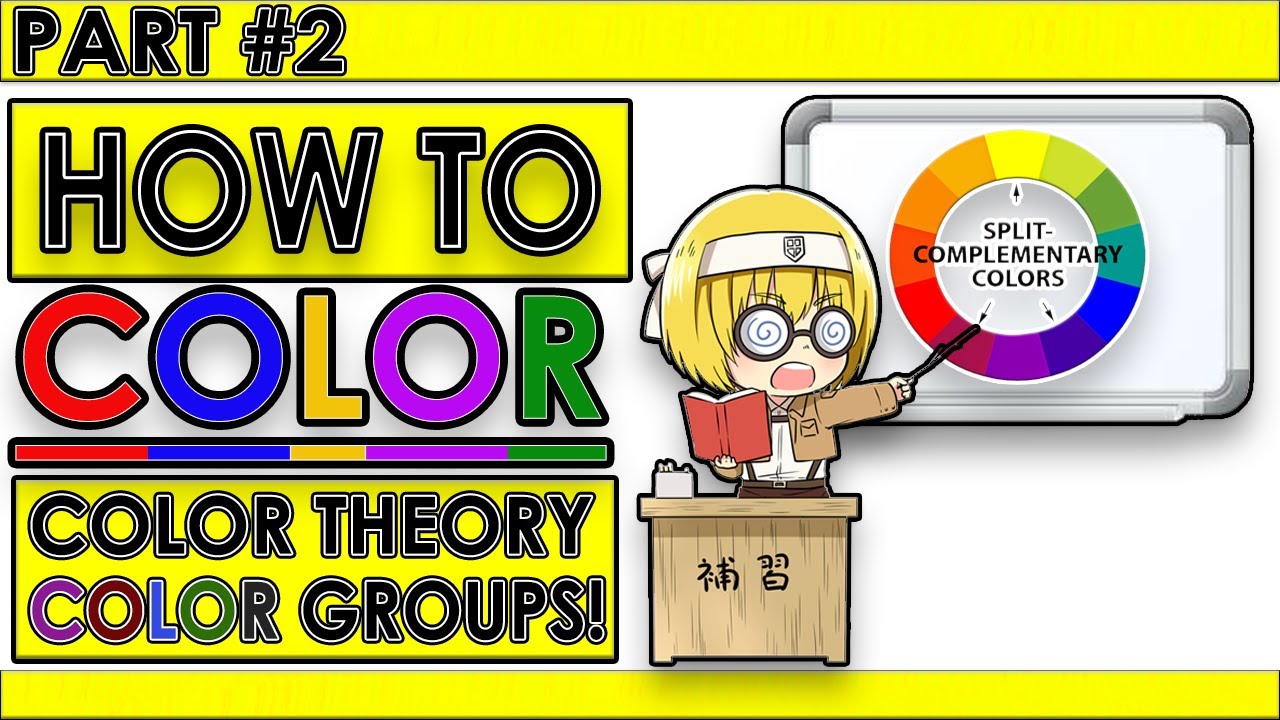 How to Color | Color Theory Basics | Understanding The 6 Major Color Schemes & The Color Wheel