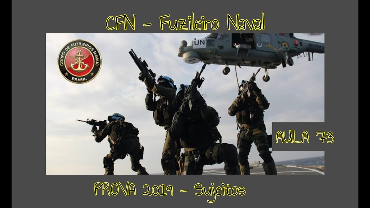 Sujeitos- CFN 2019- Questão 4- Fuzileiro Naval Aula 73 Português