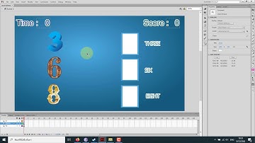 เกมแฟลช Flash จับคู่ ลากวาง Adobe Flash CS6 CC