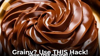 Fix Grainy Chocolate Buttercream: Cocoa Powder Hack