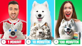 1 Minuut vs 10 Minuten vs 100 Minuten PACO TAART! (20FURkitchen)