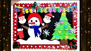 Christmas School Bulletin Board | Christmas Display Board Idea | Christmas Notice Board decoration screenshot 3