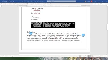 Loops in Assembly Language