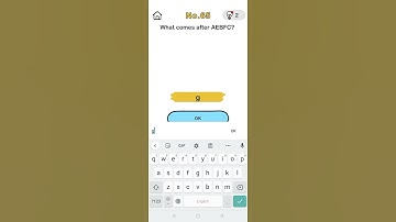 #Brain Out #Challenge Level 65 What Comes After AEBFC ? Gameplay#M.A Gaming
