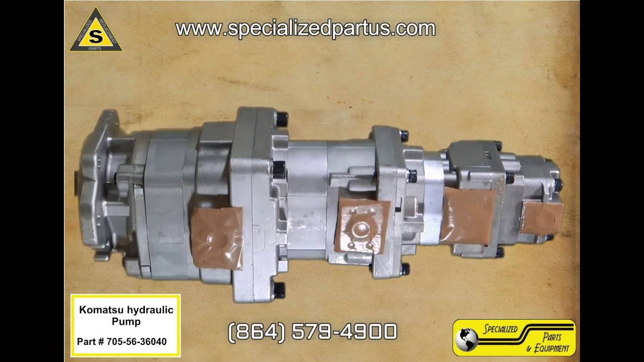Komatsu Wa2505 and Wa2705 Hydraulic Pump 705 56 36040 YouTube