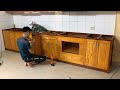 Woodworking Project Renovations Kitchen Room // How To Make Under Cabinet With Beautiful Drawers