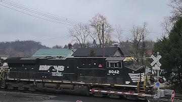 ES44AC and AC44C6M Norfolk Southern Locomotives on This Mine Train 