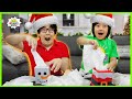 Kids Minute to win it games Christmas Edition with Ryan vs Daddy!!!