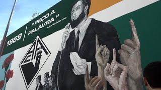 Mural de Homenagem à Crise Académica de 1969 inaugurado pelo Presidente da República