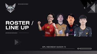 ALL ROSTER | MPL ID Season 13