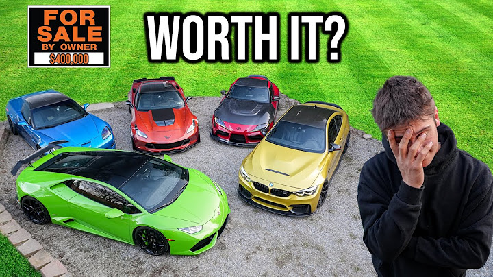 Selling EVERYTHING for 1 Supercar