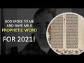 Prophetic Word for 2021
