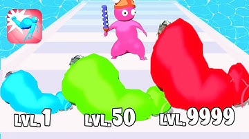 Running Game: Laser Man Run, The Big Hit, Wipeout Fun Run Game - 2⭐Max Level Gameplay Walkthrough