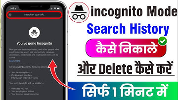 Incognito Tab Ki History Kaise Dekhe | How To See incognito browsing history 2025