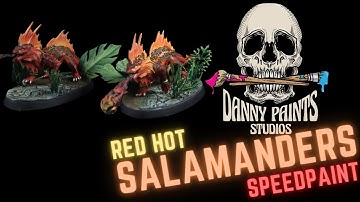 speedpainting SALAMANDERS- hot, fast and spicy.