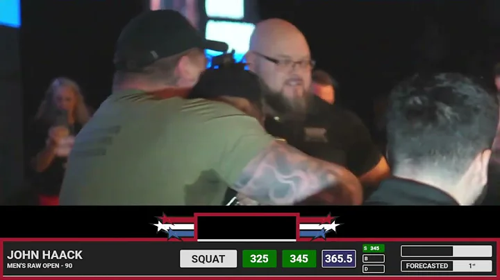 Jawon Garrison  1st place 885.5kg Total (Raw)  82....