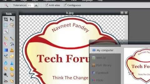 How To Make a Image Transparent Using Pixlr