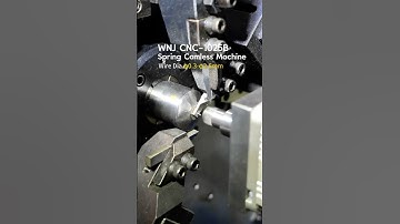 WNJ / CNC1025B Spring Camless Machine  Chamfering Device #springmachine #wnj #springformingmachine