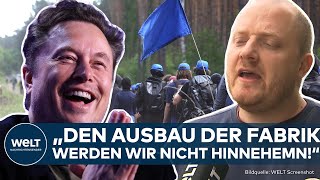 GRÜNHEIDE: So planen die Linksextremen weiter vorzugehen! | Tesla-Disrupt-Sprecher im Interview!