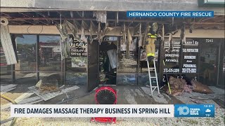 Message Therapy business burns in Hernando County