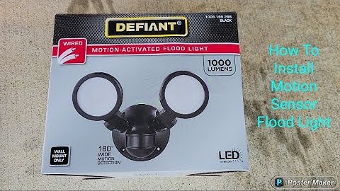 Motion Sensor Light How To