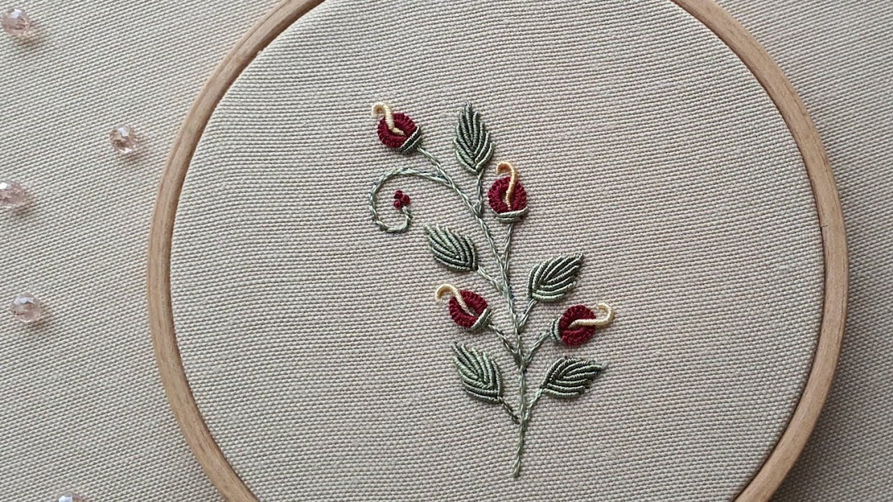 BİRİT İĞNESİ VE ROKOKO TEKNİĞİ İLE ÇİÇEKLER  | CAST-ON AND BULLION KNOTS FLOWERS