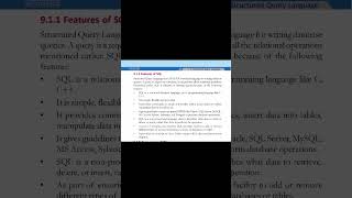 Computer science plus two chapter 9 part 1#structuredquerylanguage #sql #features#components#ddl#dcl