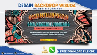 Download Lagu Desain Spanduk Backdrop Purnawiyata Perpisahan Sekolah - Free File CDR #NurDesigns MP3