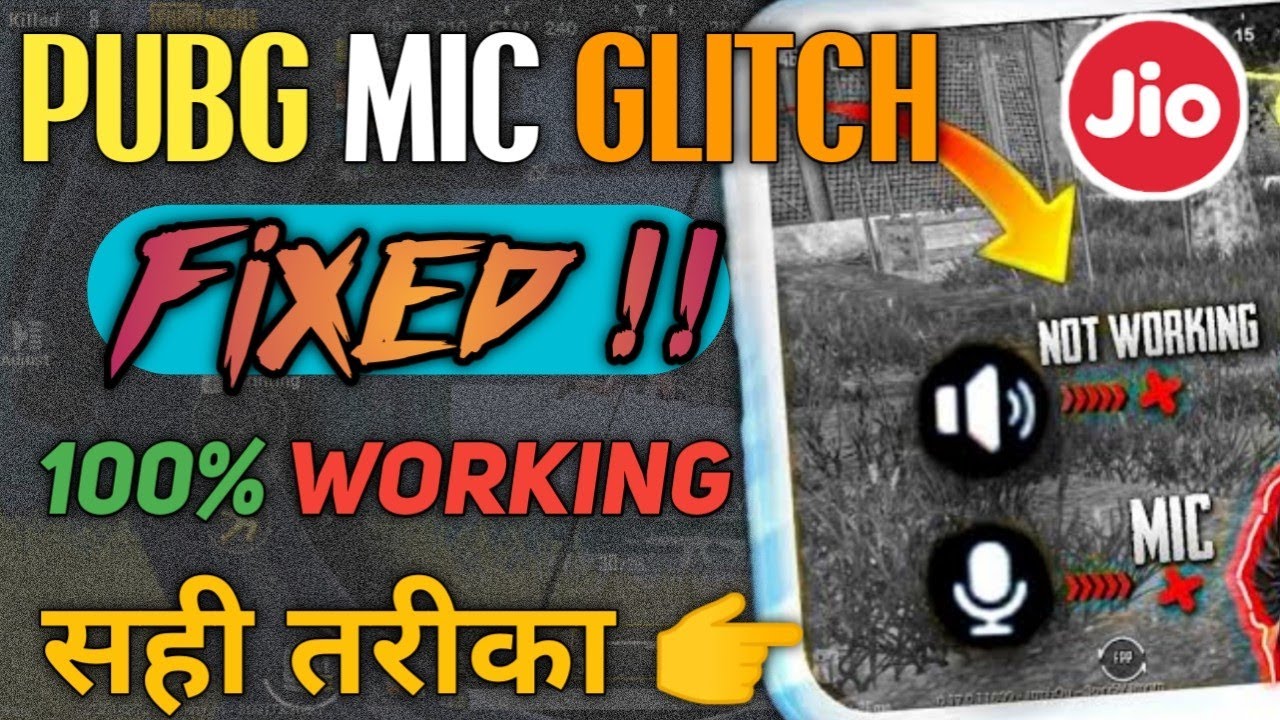 Pubg Mic Glitch and Speaker problem fix || How to fix mic in pubg