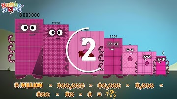 NUMBERBLOCKS Aftrekken van het grootste naar het kleinste getal | leren tellen | @ColorArt_id