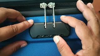 How Set Luggage Lock || Safari trolley bag lock set || How To Set Safari Trolley Bag Lock screenshot 1