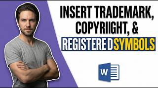 How To Insert Trademark, Copyright, And Registered Symbols In Microsoft Word (Easy Guide) How To Type Copyright Registered And Trade Mark Symbol In Ms Word Document Do It Quickly