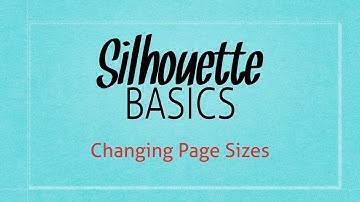 Change Page Size Settings | Silhouette Basics