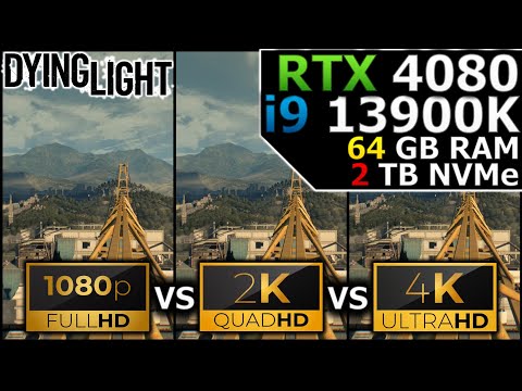 Dying Light Enhanced Edition | 1080p vs 1440p vs 2160p | RTX 4080 | i9 13900K | 64GB RAM | 2TB NVMe
