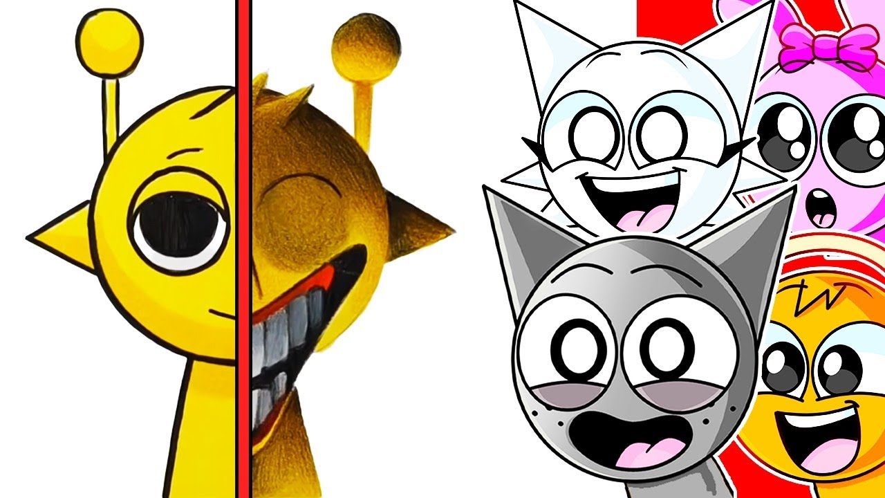 REACTING TO DRAWING PHASE 1 vs PHASE 2 SPRUNKIS!