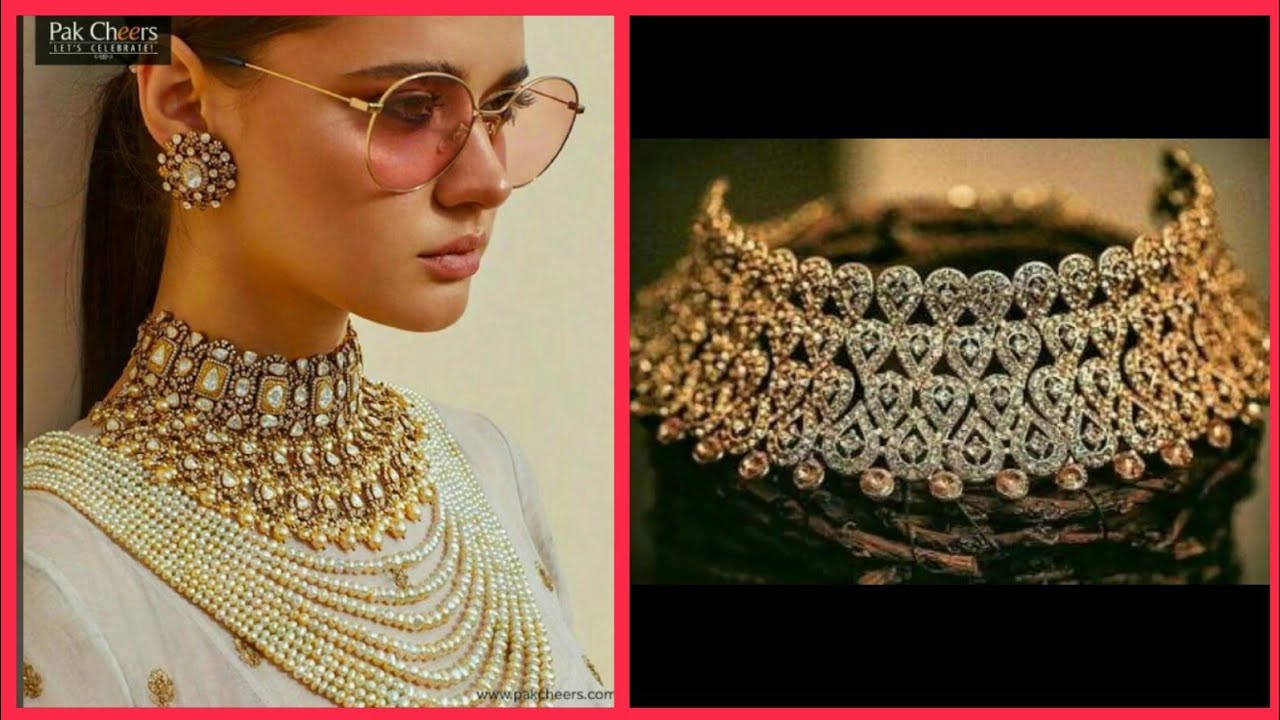 30 Latest Gold Choker Necklace 2019 | Arabic Gold Choker design ...