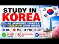 Apply to Korean Universities in 1 Click 2026 | All Courses + Scholarships (No IELTS, No Fee)