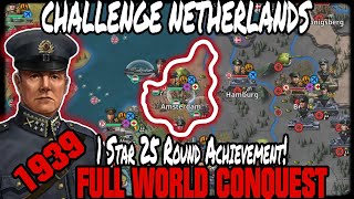 🔥NETHERLANDS 1939 CHALLENGE CONQUEST 1 STAR 25RD ACHIEVEMENT🔥