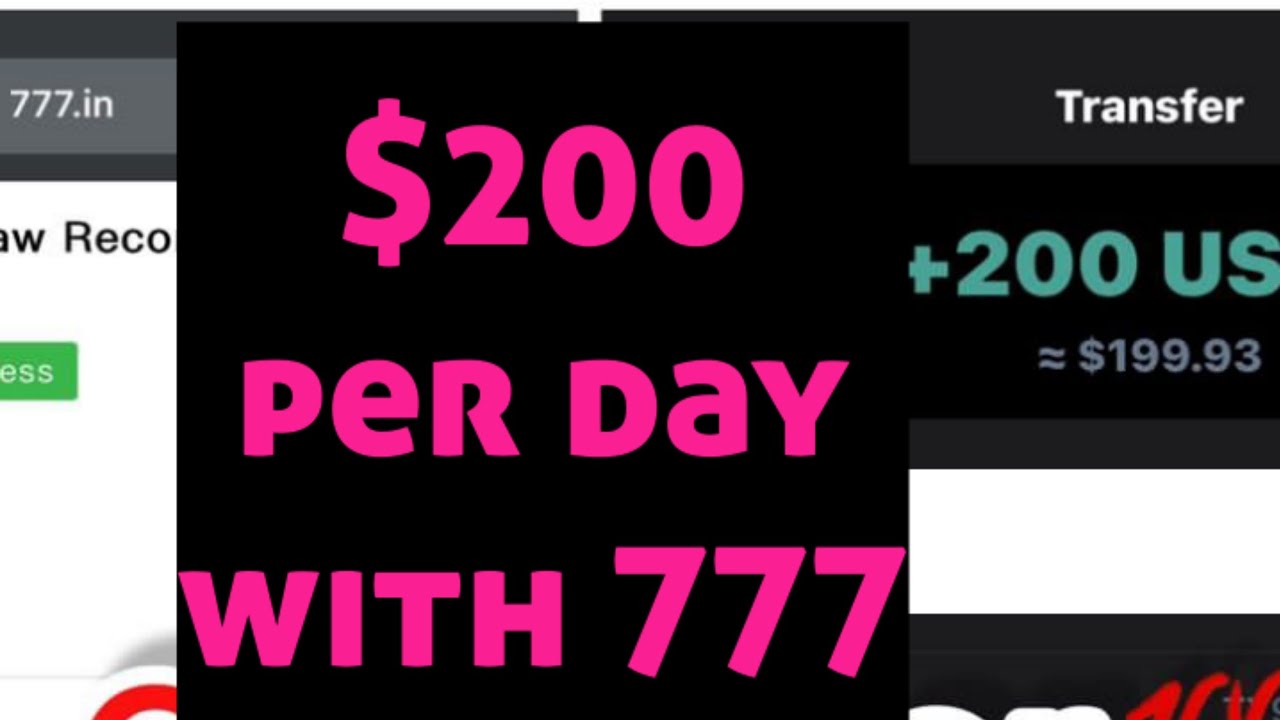 I constantly make $20 every with 777(WITHDRAWAL PROOF) - YouTube