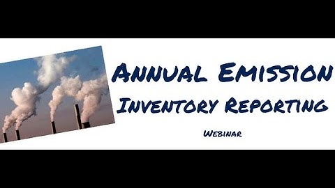 Annual Emission Inventory Reporting
